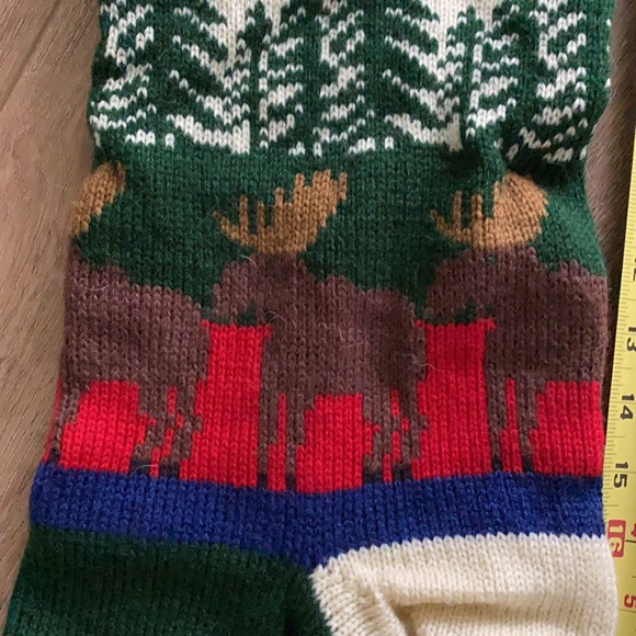 Huge Moose knit Christmas stocking - Picture 4 of 6